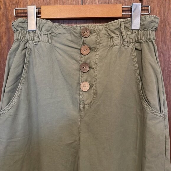 NWT Zara Baggy Rustic Paperbag Pants - Picture 5 of 12
